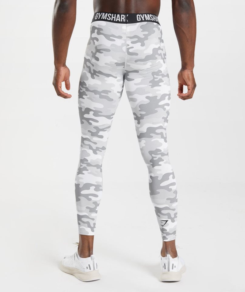 Men's Gymshark Element Baselayer Leggings Camo | NZ 5QEOAH